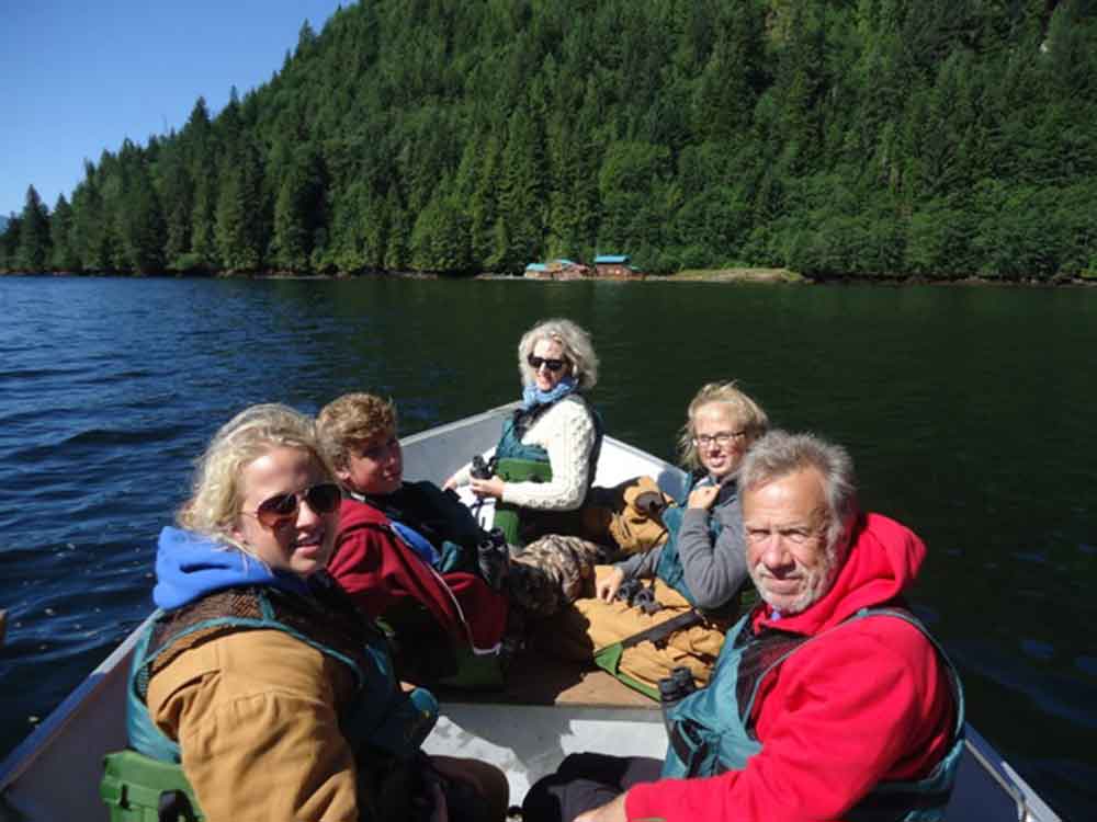 David W Canada Fam oct 2012, Great bear lodge David in boat