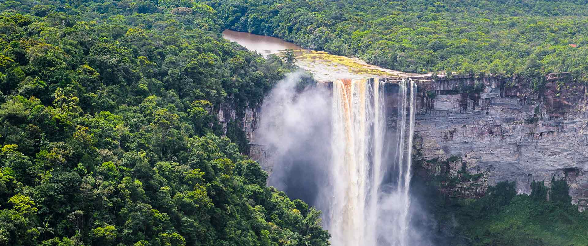 waterfalls wildlife guyana