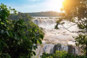 iguassu falls cascading waterfall in brazil | ultimate travel company