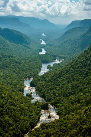 Aerial View of the Jungle-Shrouded Hills of Guyana | Luxury Guyana Holidays | The Ultimate Travel Company
