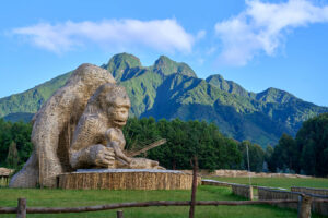 View of the Mountain Peaks of Volcanoes National Park | Luxury Rwanda Holidays | The Ultimate Travel Company