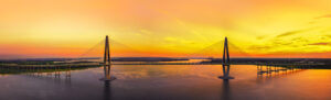 Charleston | Arthur Ravenel Jr. Bridge at sunset | Ultimate Travel Company