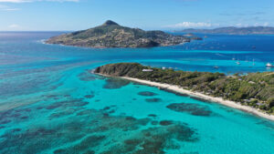 Aerial View of Petit St Vincent in the Caribbean | Luxury Petit St Vincent Holidays | The Ultimate Travel Company