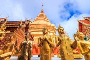 Golden Pagoda of Wat Phra That Doi Suthep | Luxury Thailand Holidays | The Ultimate Travel Company