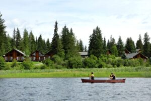 Boating on Halamore Lake at Alpine Meadows | Luxury Canada Holidays | The Ultimate Travel Company
