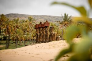 View of Moai Statues on Easter Island | Luxury Chile Holidays | The Ultimate Travel Company