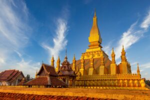 Golden Monument in Vientiane | Luxury Laos Holidays | The Ultimate Travel Company