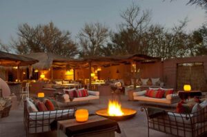 Awasi Atacama | Atacama Desert | Chile | A cozy outdoor lounge with a fire pit | The Ultimate Travel Company