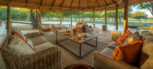 Lounge Area at Dinaka, Central Kalahari Game Reserve | Luxury Botswana Safaris | The Ultimate Travel Company