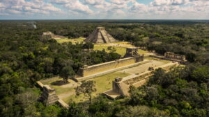Aerial View of Chichen Itza and the Surrounding Jungle | Mexico Holidays | The Ultimate Travel Company