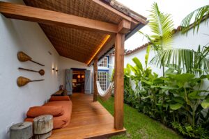 Terrace and Hammock at Pousada Literaria, Paraty | Luxury Brazil Holidays | The Ultimate Travel Company