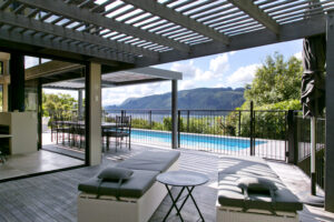 The Point Villas, Taupo | New Zealand | private balcony with pool area | The Ultimate Travel Company