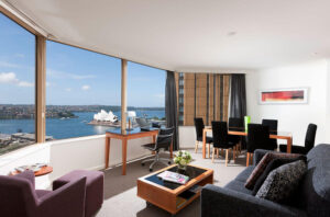 The Sebel Quay West Suites, Sydney | Spacious room with panoramic harbor views | The Ultimate Travel Company