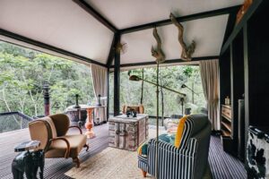 Shinta Mani Wild, Cardamom Mountains | Cambodia | Shinta Mani Wild balcony | The Ultimate Travel Company