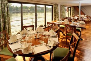 River Cruises In Assam | India | Cruise Dining room | The Ultimate Travel Company