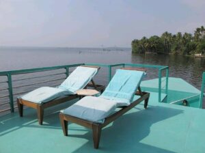 The Discovery Houseboat | India | The discovery boat sundeck | The Ultimate Travel Company