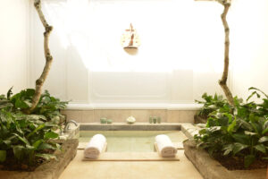 Amandari, Ubud | Indonesia | suite sunken bath | The Ultimate Travel Company