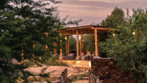 Pool Deck from the Walkway at Sayari Camp | Serengeti National Park | Tanzania Safaris | Luxury Holidays by The Ultimate Travel Company