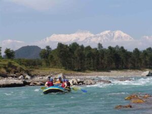 Ker & Downey Seti River Camp, Dharampani | Nepal | group of people water rafting | The Ultimate Travel Company