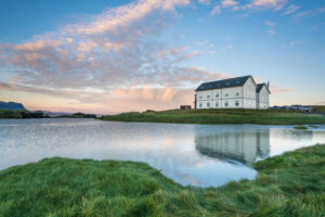 Hotel Budir, Snaefellsnes Peninsula | Iceland | Hotel Budir exterior and the lake | The Ultimate Travel Company