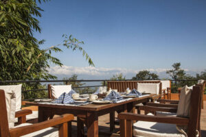 Dwarika’s Resort, Dhulikhel | Nepal | breakfast terrace | The Ultimate Travel Company