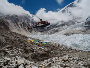 Helicopter Landing in Nepal | Luxury Nepal Holidays | The Ultimate Travel Company
