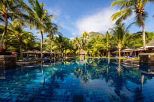 Hilton Seychelles Labriz Resort & Spa, Silhouette Island | Seychelles | The Hilton Garden Villa pool | The Ultimate Travel Company