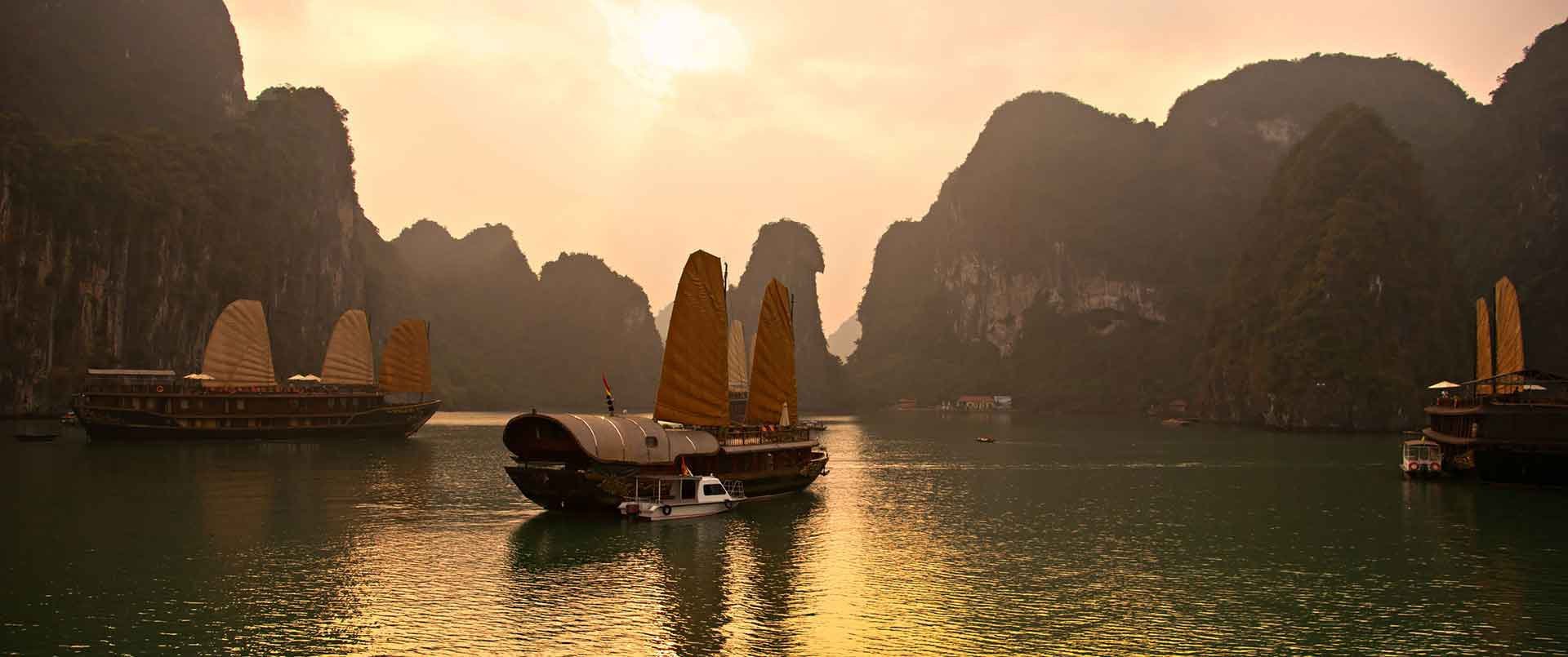 Boats in Halong Bay | Vietnam Holidays | The Ultimate Travel Company