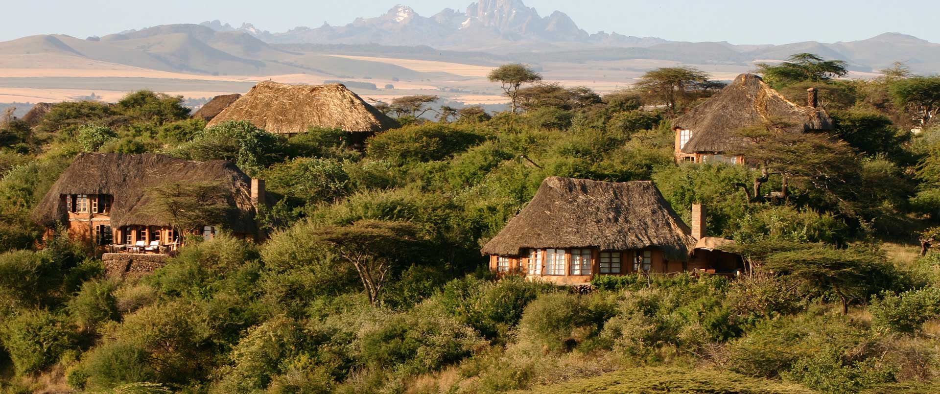 Lewa Wilderness, Lewa Downs, Kenya | Kenya | Aerial view of the huts | The Ultimate Travel Company