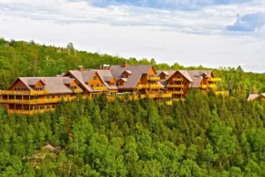 Hôtel Sacacomie, Laurentian Mountains | Canada | aerial view | The Ultimate Travel Company