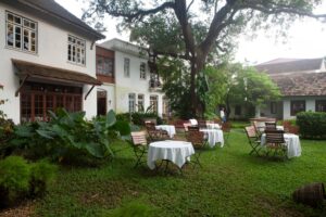 Old Harbour Hotel, Fort Kochi | India | dining table| The Ultimate Travel Company