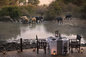Kanga Camp, Mana Pools National Park | Zimbabwe | Dining area in the front of the Elephants | The Ultimate Travel Company
