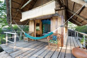 Mumbo Island Camp, Lake Malawi | Malawi | Mumbo hut exterior | The Ultimate Travel Company