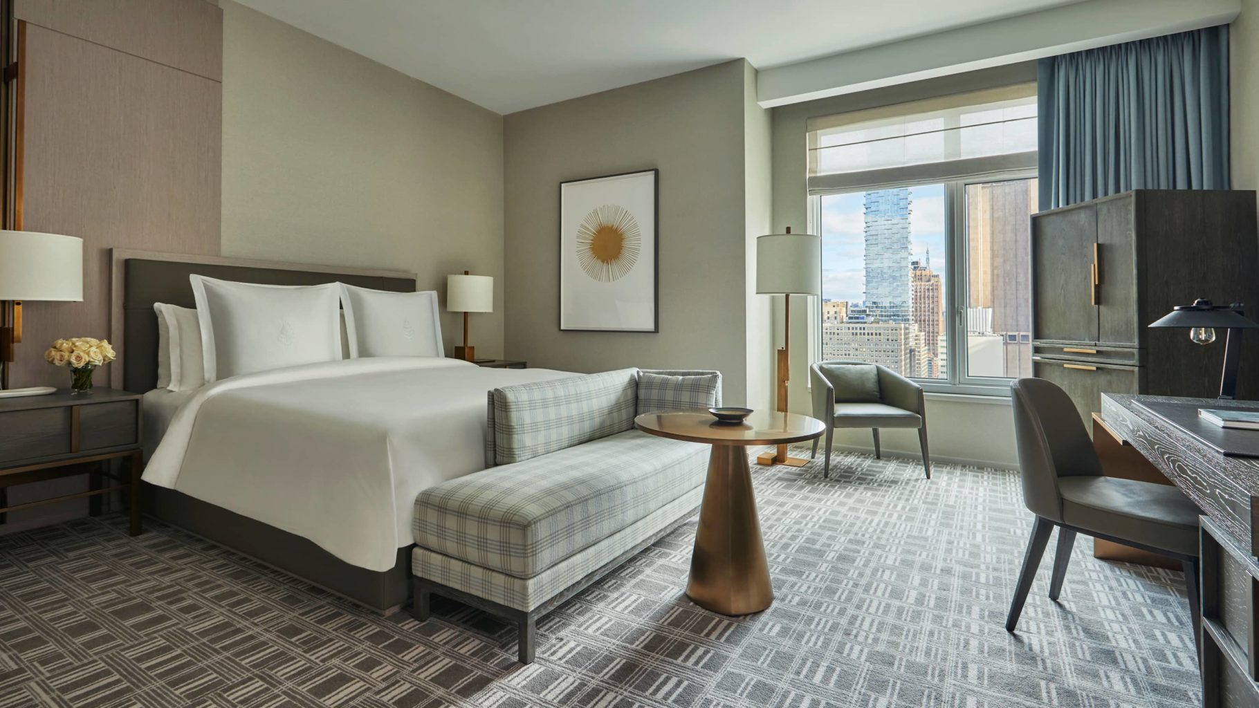 Four Seasons Hotel New York Downtown | US | Four Seasons interior, bedroom | The Ultimate Travel Company