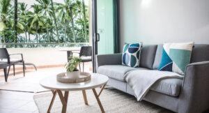 Peninsula Boutique Hotel, Port Douglas | Queensland | Peninsula Hotel living room | The Ultimate Travel Company