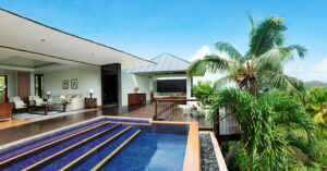 Raffles, Praslin | Seychelles | bEDROOM GARDEN VIEW WITH POOL | The Ultimate Travel Company