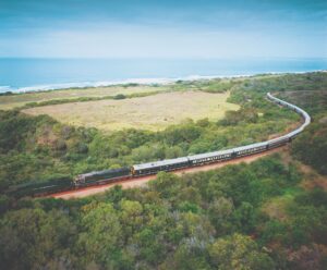 Aerial View of Rovos Rail | Luxury South Africa Holidays | The Ultimate Travel Company