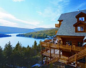Hôtel Sacacomie, Laurentian Mountains | Canada | terrace | The Ultimate Travel Company