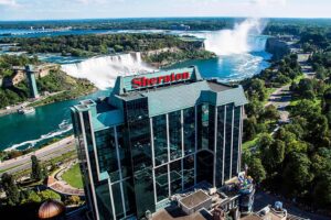 Sheraton Fallsviews Hotel | Ontario | Aerial view of the Sheraton | The Ultimate Travel Company