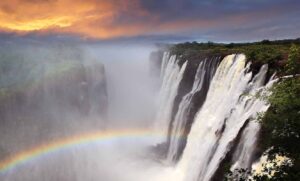 Victoria Falls at Sunset | Luxury Zambia Holidays | The Ultimate Travel Company