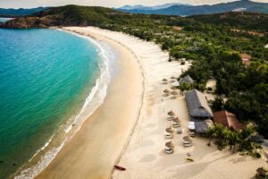 Aerial View of the Beach at Zannier Bai San Ho | Vietnam Holidays | The Ultimate Travel Company
