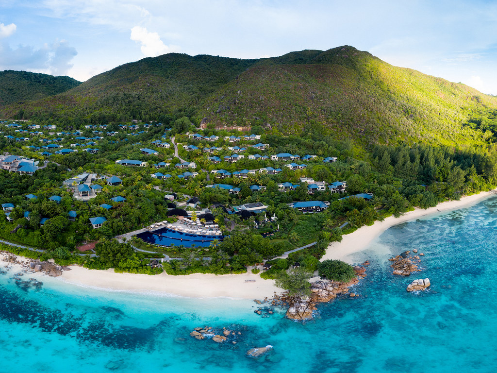 Raffles, Praslin | Seychelles | Aerial view of the Raffles | The Ultimate Travel Company