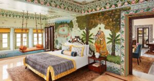 Bedroom at Taj Lake Palace on Lake Pichola in Udaipur | Luxury India Holidays | The Ultimate Travel Company