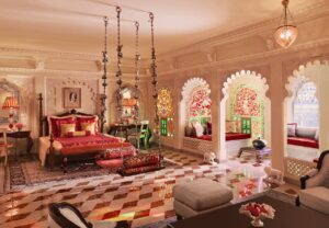 A Bedroom at Taj Lake Palace on Lake Pichola in Udaipur | Luxury India Holidays | The Ultimate Travel Company