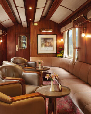 Bar on the Belmond Train | Hiram Bingham Train to Macchu Picchu | Peru | The Ultimate Travel Company