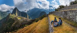 A Family Looking at Machu Picchu on a Family Holiday to Peru | Luxury Peru Holidays | The Ultimate Travel Company