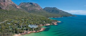 Freycinet Lodge, Freycinet | Australia | aerial view of Freycinet | The Ultimate Travel Company