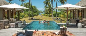 Four Seasons Desroches Island Resort, Amirante Archipelago | Seychelles | The Four Seasons pool area | The Ultimate Travel Company