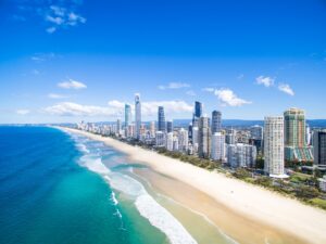 Aerial View of the Gold Coast on the East Coast of Australia | Luxury Australia Holidays | The Ultimate Travel Company