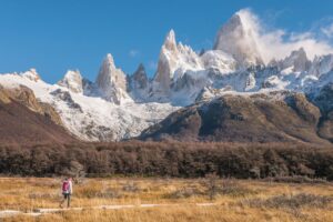 Man Trekking Across the Argentina Landscape | Argentina Holidays | The Ultimate Travel Company